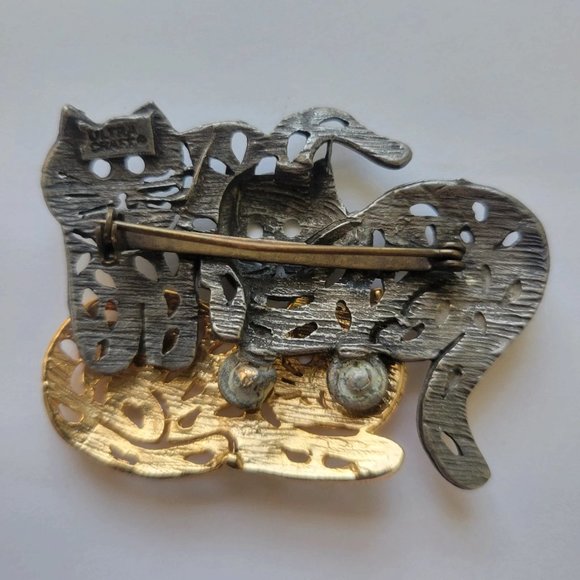 Vintage Pin Brooch Cat kitty - Picture 2 of 4